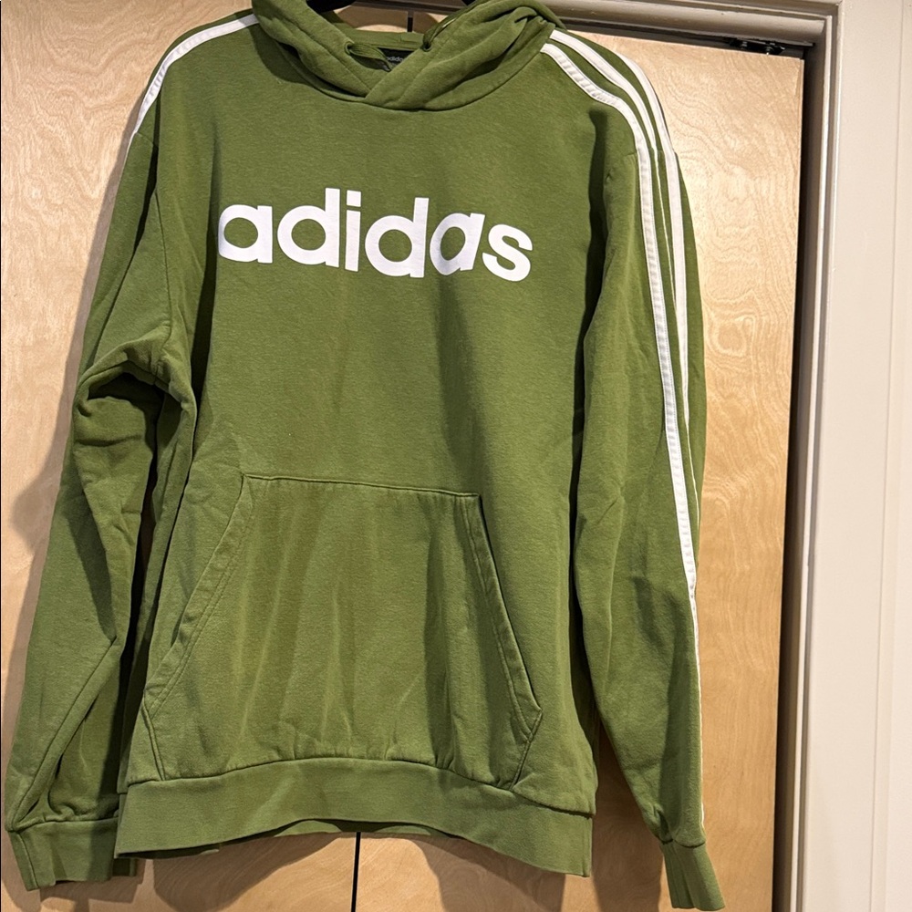 Adidas Olive Green Men's Hoodie